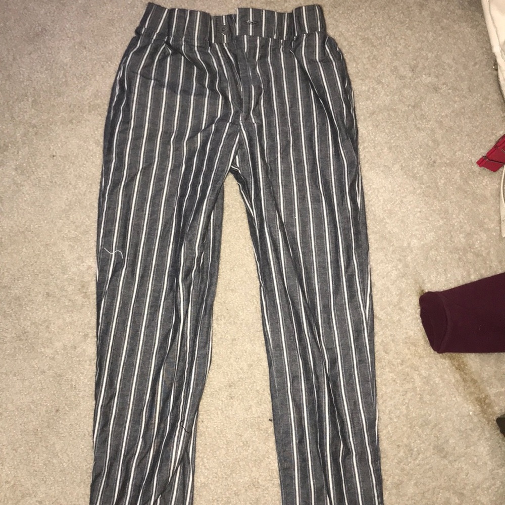 striped pants